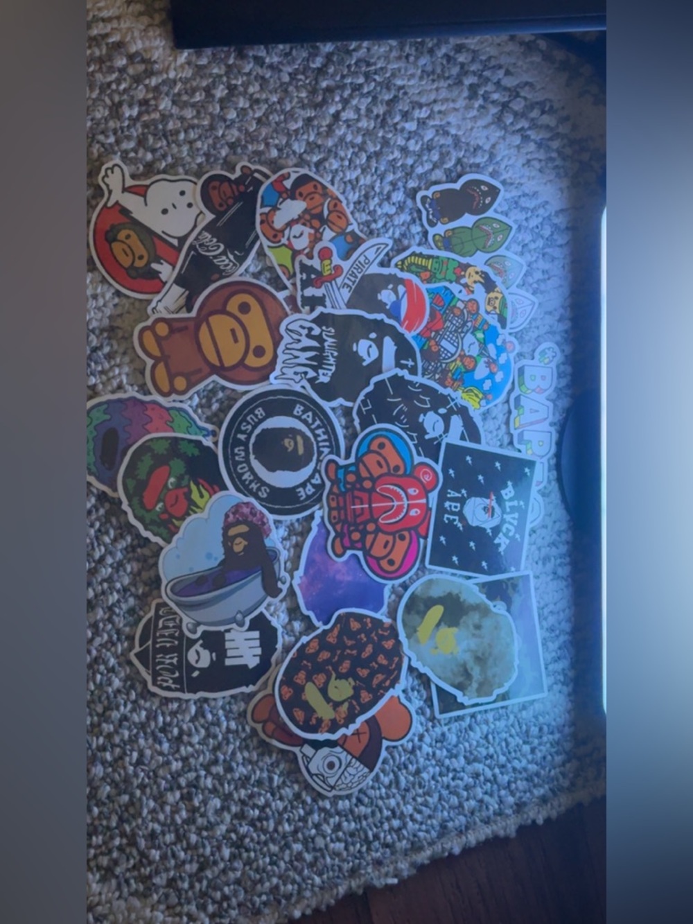 Bape Multicolor Sticker Pack